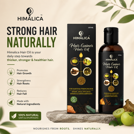 Himalica Hair Gainer Hair Oil For Men &Women/100ml