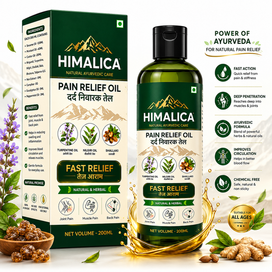 Pain Relief Oil 200Ml Ayurvedic Ingredients