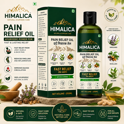 Pain Relief Oil 200Ml Ayurvedic Ingredients