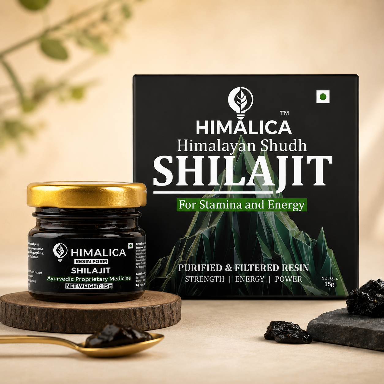 Shilajit Resin 15gm Helps in boosting Stamina 100% Ayurvedic